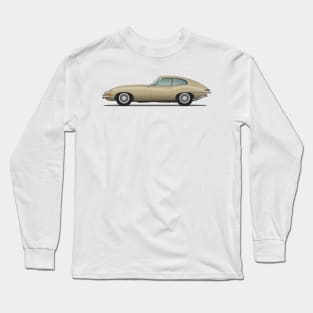 Jaguar E Type Fixed Head Coupe Golden Sand Long Sleeve T-Shirt